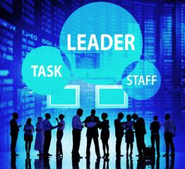 Leader Leadership Manager Task Staff Concept