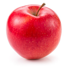 Fresh red apple isolated on white.