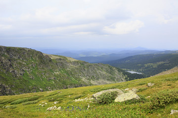 Fototapeta na wymiar Beautiful landscape top of ridge Iolgo.