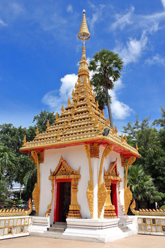 Wat Nong Wang ,thai temple at Khon kaen provine in thailand