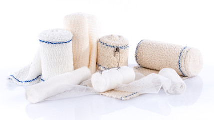 Different types of medical bandages