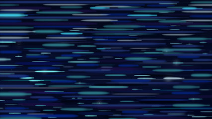 Starry night sky abstract background. Motion blur blue, turquoise, aquamarine transition lines. Digital background raster illustration. 
