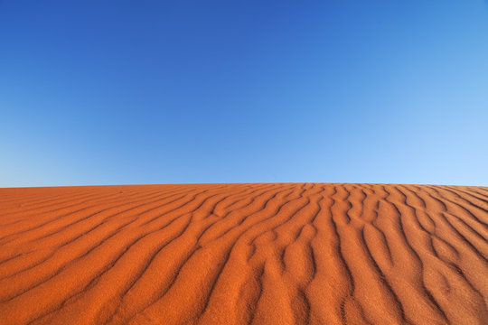 Red sand dune on a clear day, Northern Territory, Australia