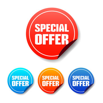 Special Offer Round Stickers