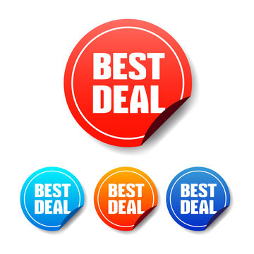 Best Deal Round Stickers