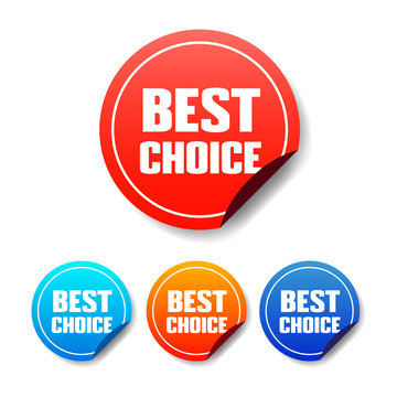 Best Choice Round Stickers