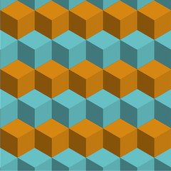 Vector modern cube background texture. 
