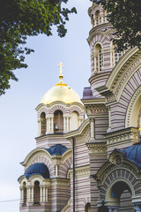 Fototapeta premium The Nativity of Christ Cathedral in Riga. Latvia