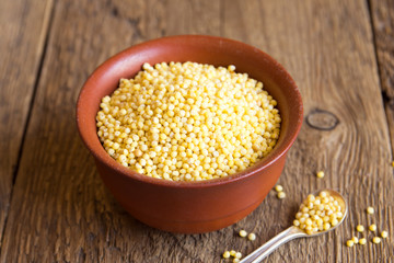 millet in bowl