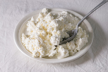 Homemade cottage cheese