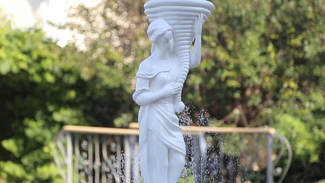 The fountain sculpture