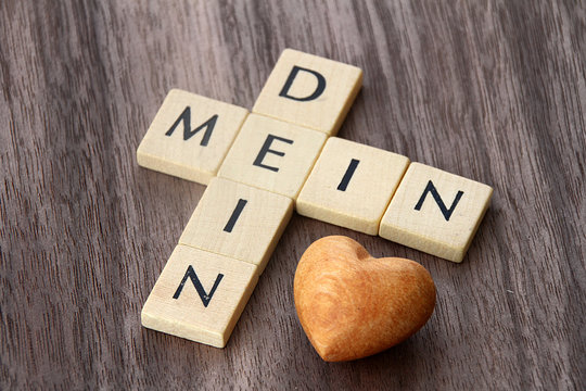Love - Liebe - Holzherz