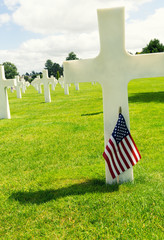American War Cemetery at Omaha Beach, Normandy (Colleville-sur-M
