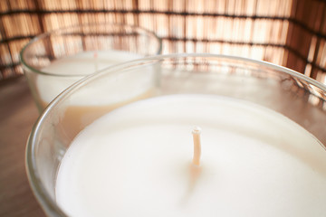 white candles