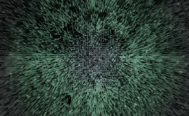 Green pyramid extrude background