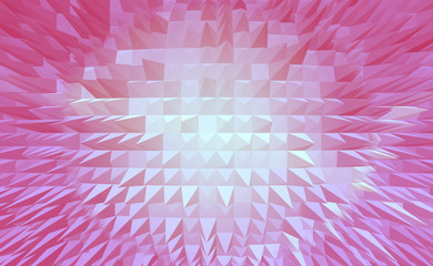 Red pyramid digital abstract background