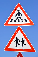 Pedestrian crossing sign