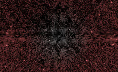 Red pyramid extrude background