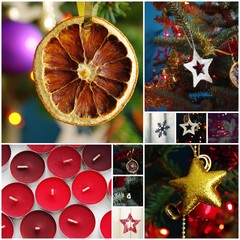 Christmas decorations - photo collage © emar