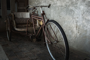 Fototapeta na wymiar Thailand tricycle vintage style