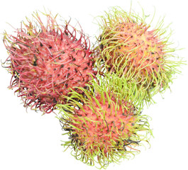 Ripen rambutan fruits