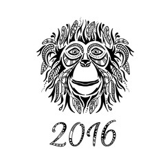 Happy new year 2016. Year Of The Monkey.