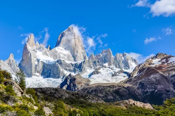 Foto op Plexiglas Cerro Chaltén Fitz Roy Peaks, El Chalten, Argentinië, El Chalten, Argentinië