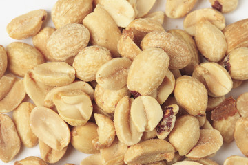 Salted Peanuts Closeup