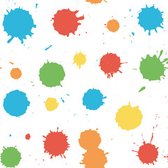 seamless pattern with blots and splashes.