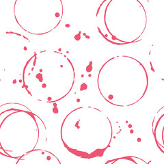seamless pattern with wine stains.