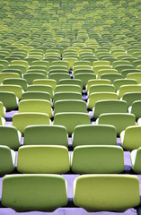 Obraz premium Green Stadium Seating