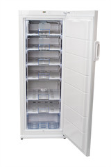 Household freezer drawers. isolated