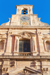 Fototapeta na wymiar Facade of Santissima Annunziata church, Gaeta
