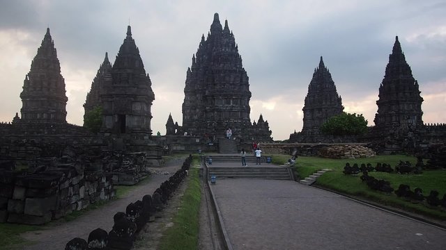 The ancient Prambanan Temples in Yogyakarta, Java, Indonesia.