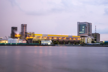 Obraz premium Power Plant at Night