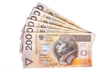 polski banknot, plik pieniędzy, polish currency
