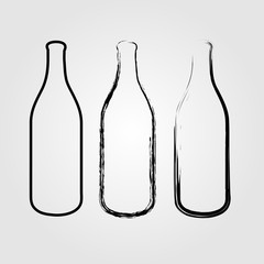 Bottles sketched