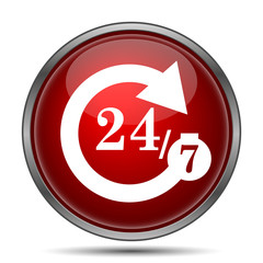 Fototapeta premium 24/7 icon