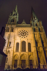 Fototapeta na wymiar フランス　世界遺産　シャルトル大聖堂