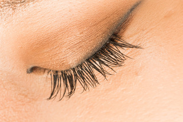 若いアジア女性のクローズアップ　Young Asian woman eye
