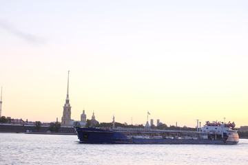 the ship against Sankt Petersburg