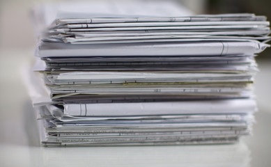File Stack, file folder with white background