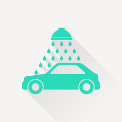 Vector icon of car wash