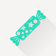Candy with stars icon