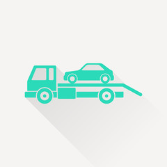 Fototapeta premium Tow car evacuation icon