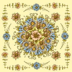 Vintage floral pattern