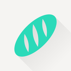 Fototapeta premium Vector loaf icon. Food icon. Eps10