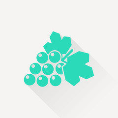 Vector grape icon. Food icon. Eps10
