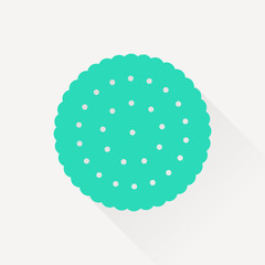 Vector biscuit  icon. Food icon. Eps10