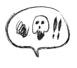 doodle anger, aggression, frustration and bubble speech